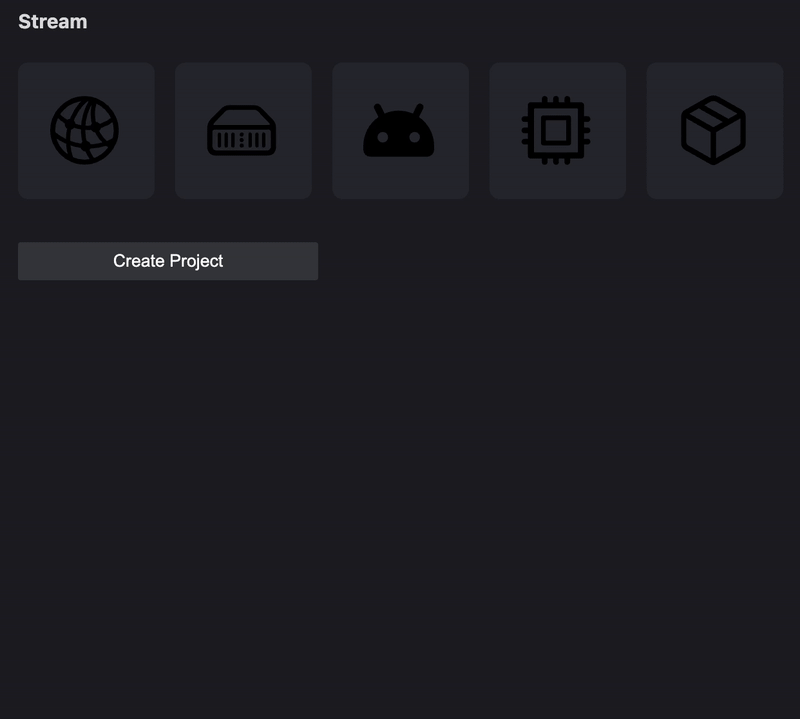 Swift Stream IDE Selecting App Template Swift Stream IDE Selecting App Template